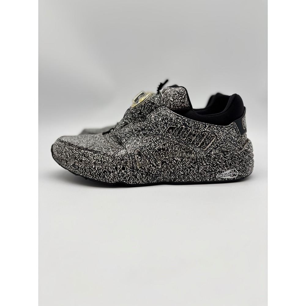 Puma x Trapstar Disc Blaze White Noise Sneakers Black White 361508 01 Mens 11 - Picture 3 of 8
